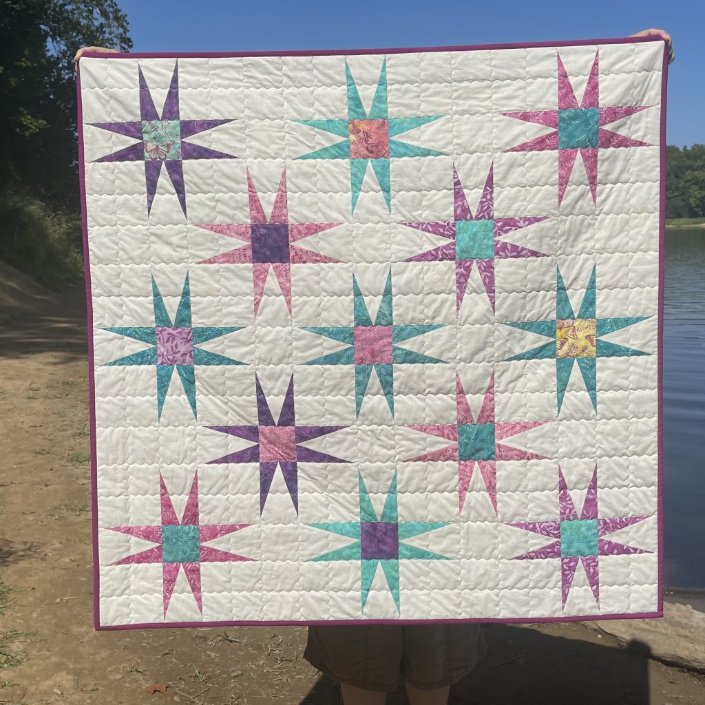 This image has an empty alt attribute; its file name is Butterfly-Blooms-Preeti-Harris-quilt-2-1024x1024.jpeg