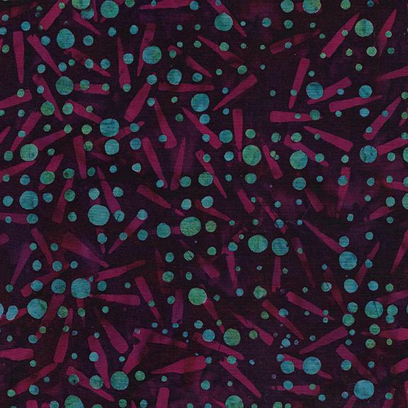 Dotty Grid-Purple Wine