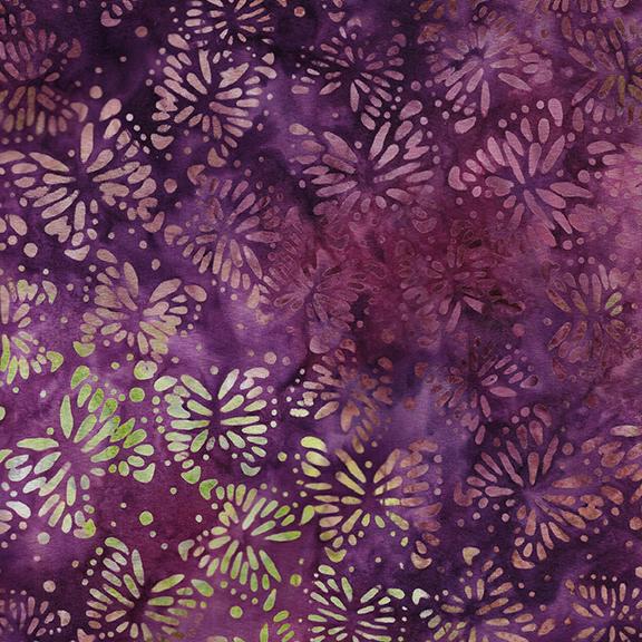 Tossed Butterflies-Multi Purple Pink Iris