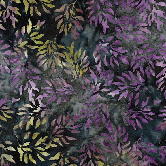 Wavy Leaves-Teal Seaweed