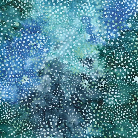 Dandelion Burst-Multi Blue Teal Denim