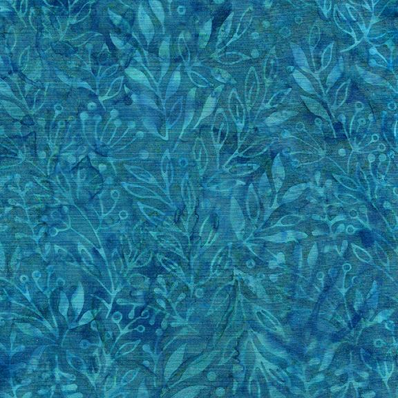 Leaves with Dandelion-Blue Morning Glory