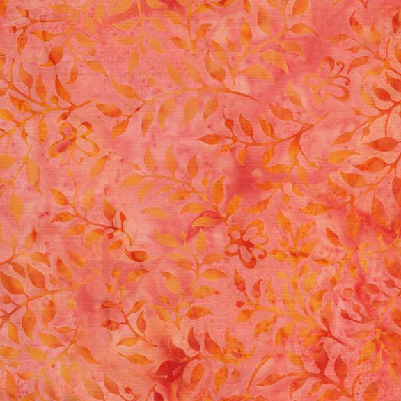 Butterfly & Leaves-Orange Tangerine