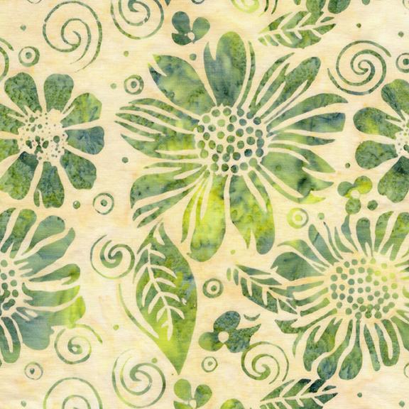 Large Floral-Neutral Cream