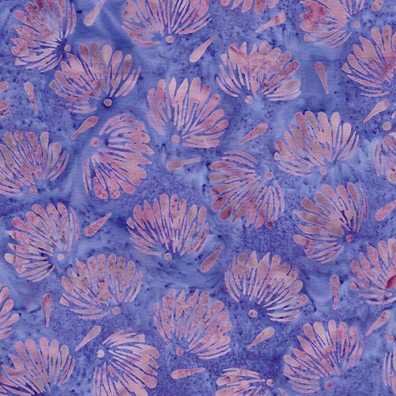 Floral Fan Tossed-Multi Purple Pink Iris