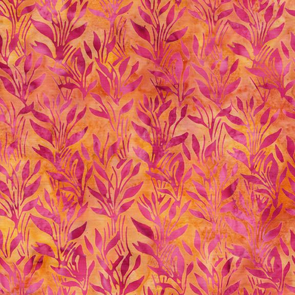 Vines and Leaves-Multi Pink Yellow