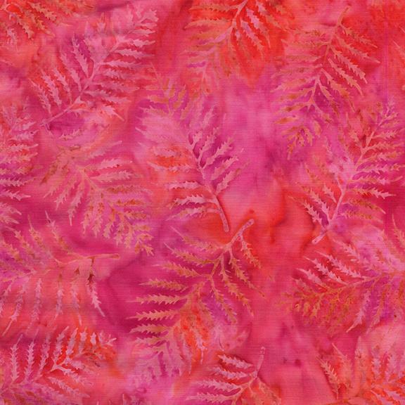 Fern-Multi Pink Orange Sunset