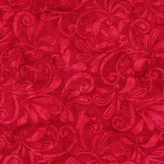 Lg Paisley Swirl-Red Candy