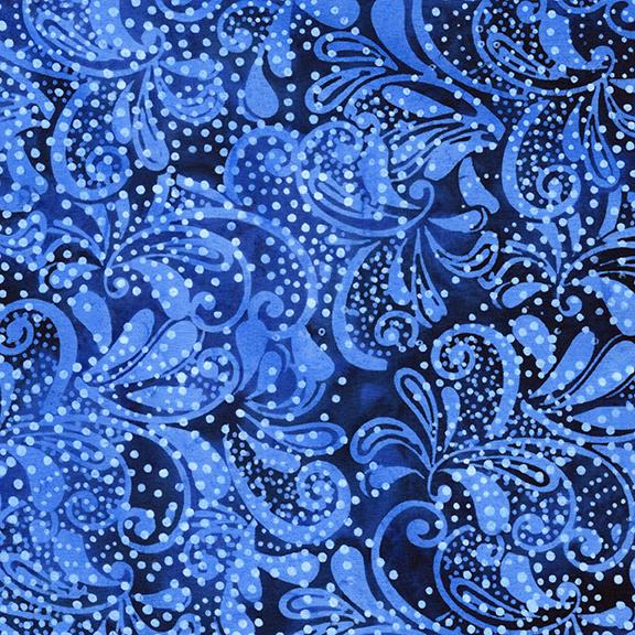 Lg Paisley Swirl-Blue Ocean
