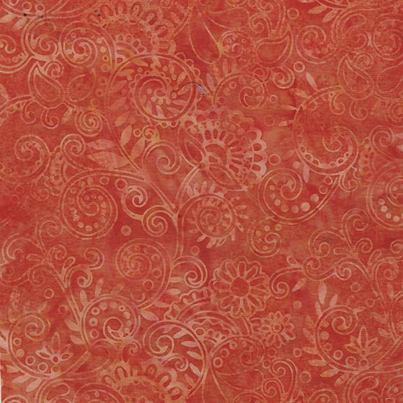 Floral Paisley-Orange Tiger