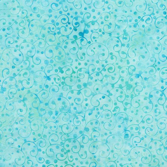 Dot Swirl-Teal Aqua