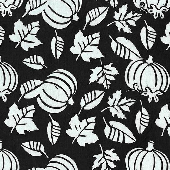 Pumpkin Leaves-Black White