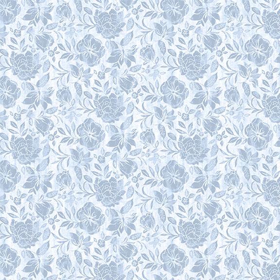 Tonal Floral-Blue