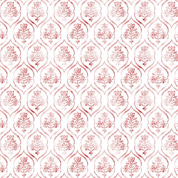 Floral Stamp-Red