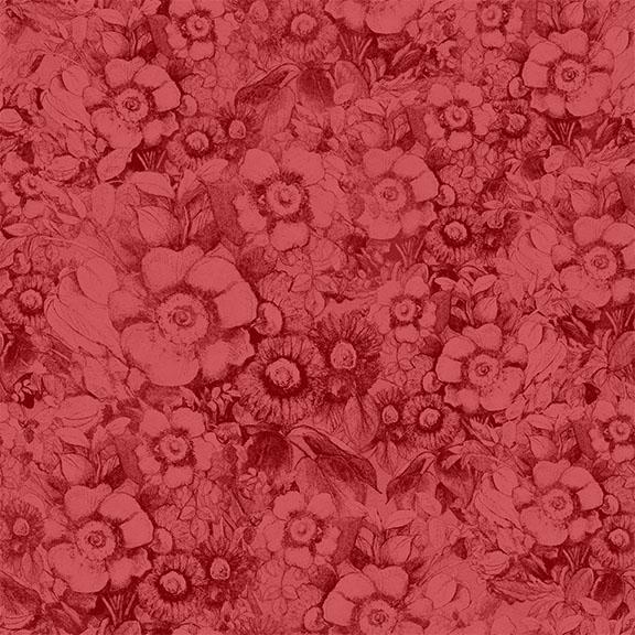 Packed Floral-Red