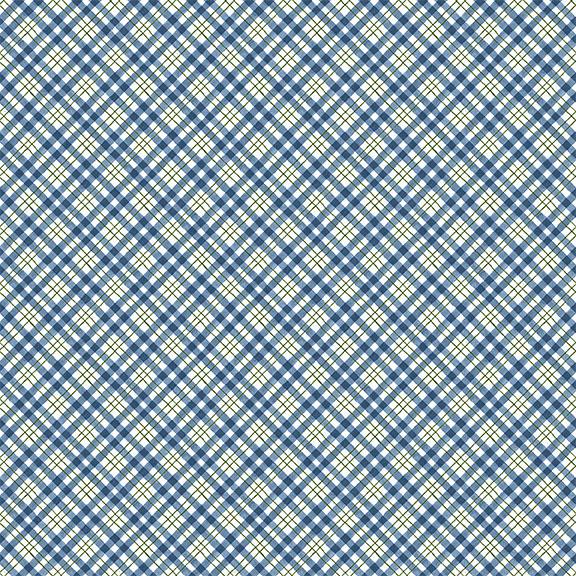 Diagonal Plaid-Blue