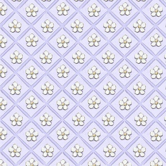 Floral Grid-Purple