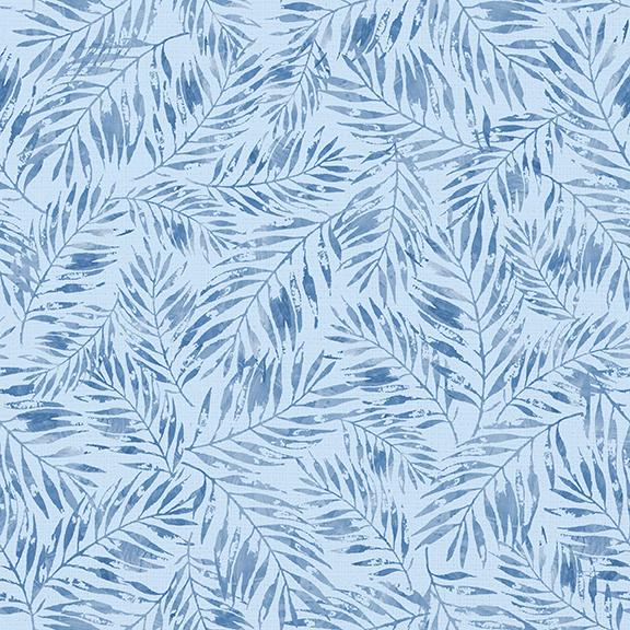 Palm Leaves-Blue