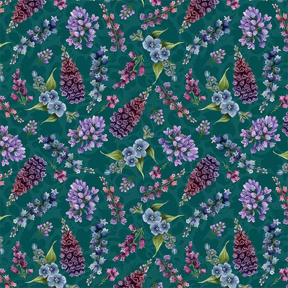 Small Floral-Teal