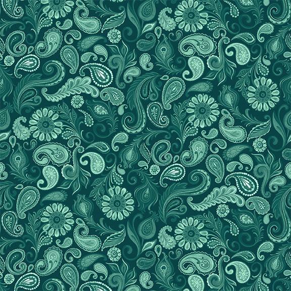 Paisley-Teal