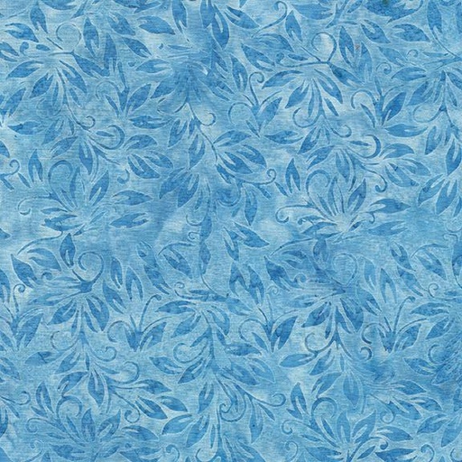 [112348515] Small Leaf-Blue Chambray