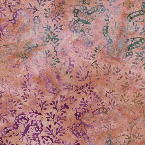 [712402325] Butterflies and Leaves-Red Tangy