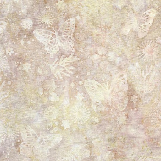 [712401020] Butterfly Floral-Neutral Champagne
