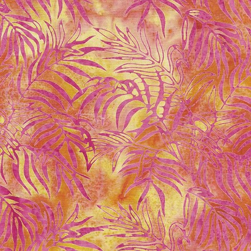[112415810] Palm Cluster-Multi Pink Orange Sunset