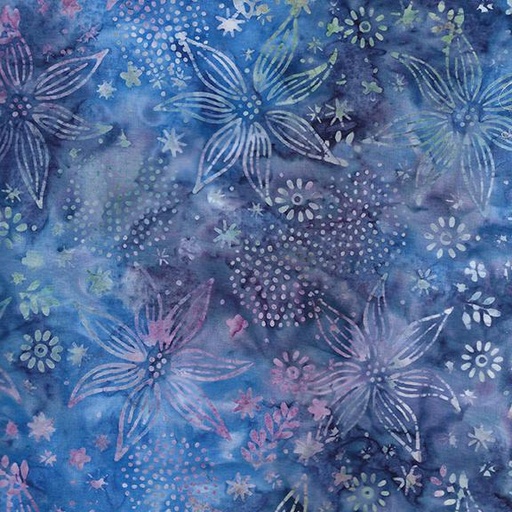 [712408828] Large Floral Mix-Multi Blue Purple