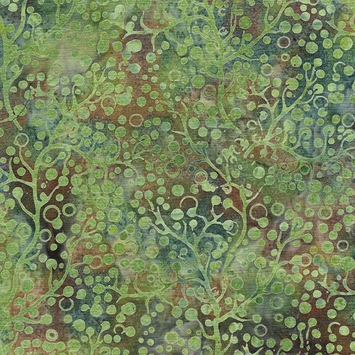 [112426835] Vine Dot-Multi Green Brown Pinecone