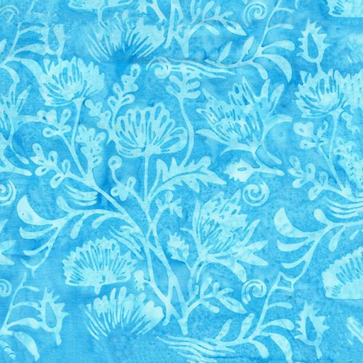 [712523915] Floral Scene-Teal Sea Glass