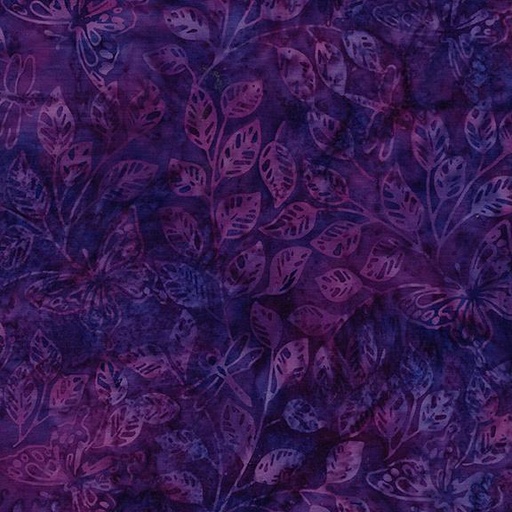 [112507455] Butterfly Dragonfly Leaves-Purple Pansy