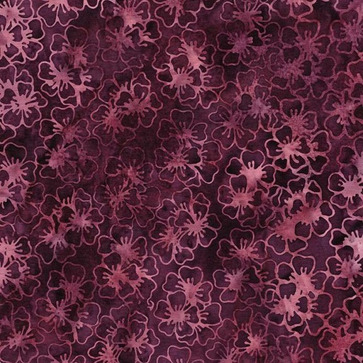 [812501390] Large Blossoms-Red Burgundy