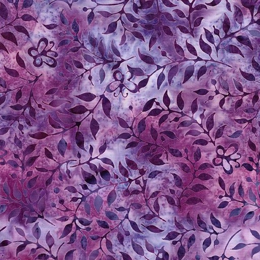 [112508895] Butterfly & Leaves-Multi Purple Magenta