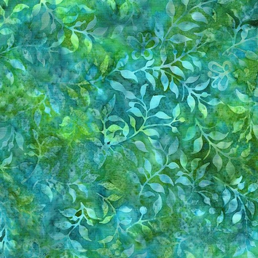 [112508970] Butterfly & Leaves-Teal Parakeet