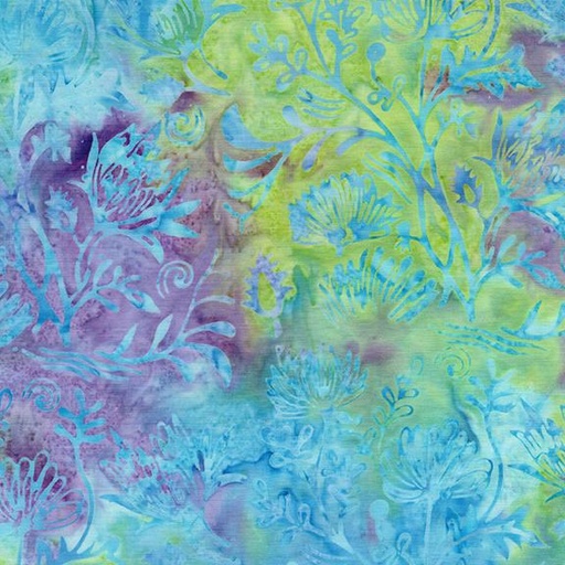 [712523850] Floral Scene-Multi Purple Green Flourite