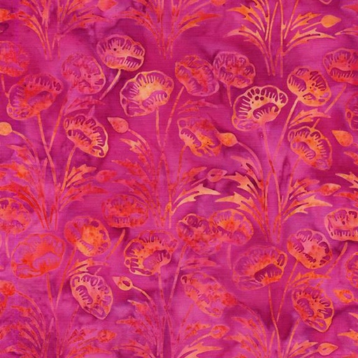 [712510801] Long Poppies-Multi Pink Yellow