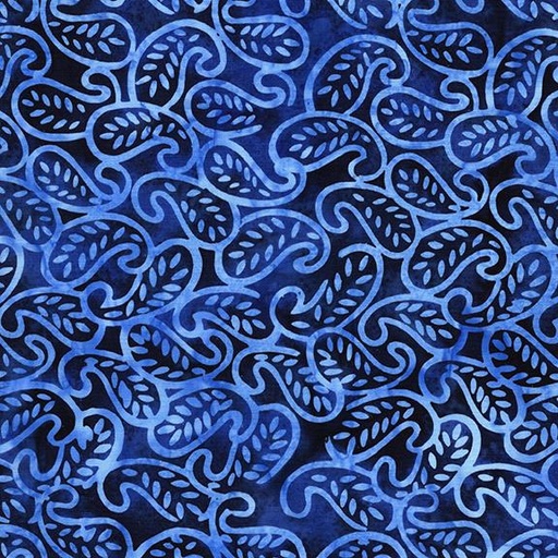 [112513580] Mini Leaf Paisley-Blue Ocean