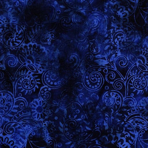 [112516585] Floral Paisley-Blue Navy