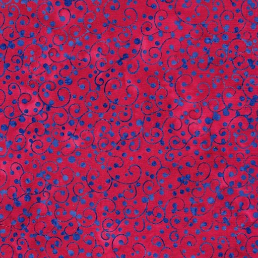 [112511817] Dot Swirl-Multi Red Blue