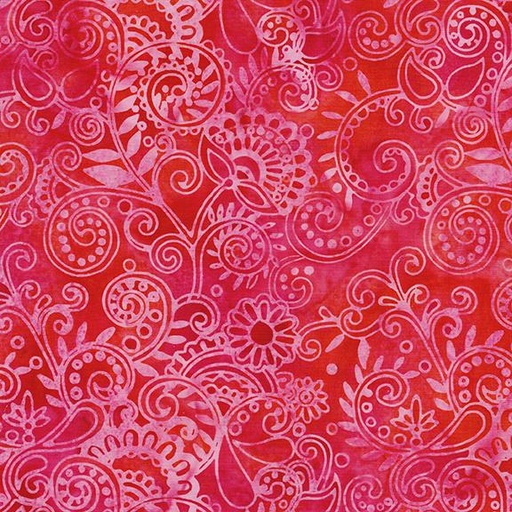 [112516815] Floral Paisley-Multi Pink Red Vibes