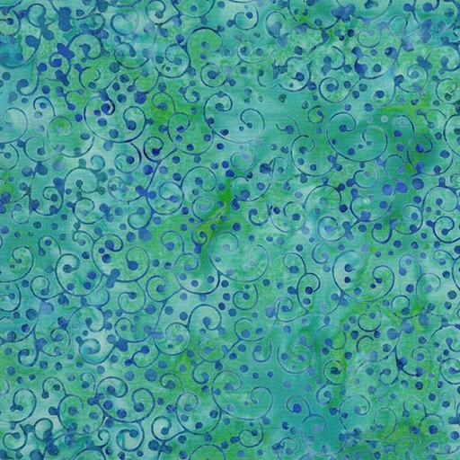 [112511840] Dot Swirl-Multi Blue Green Marbles