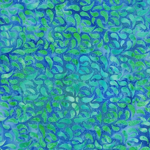[112515840] Paisley Petals-Multi Blue Green Marbles