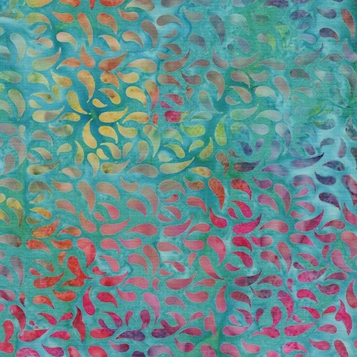 [112515851] Paisley Petals-Multi Turquoise Green