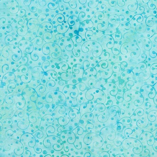 [112511905] Dot Swirl-Teal Aqua