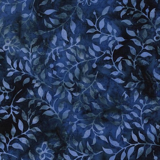 [112508565] Butterfly & Leaves-Blue Denim