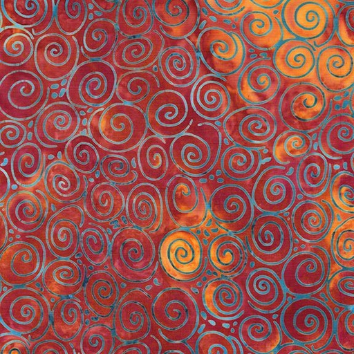 [712503282] Spiral-Orange Vermillion