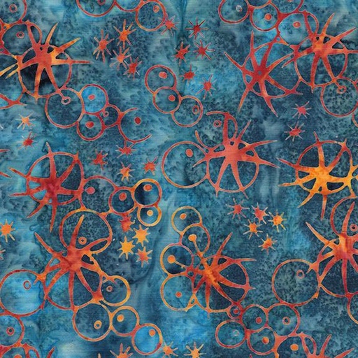 [712501838] Sea Urchins-Multi Blue Orange