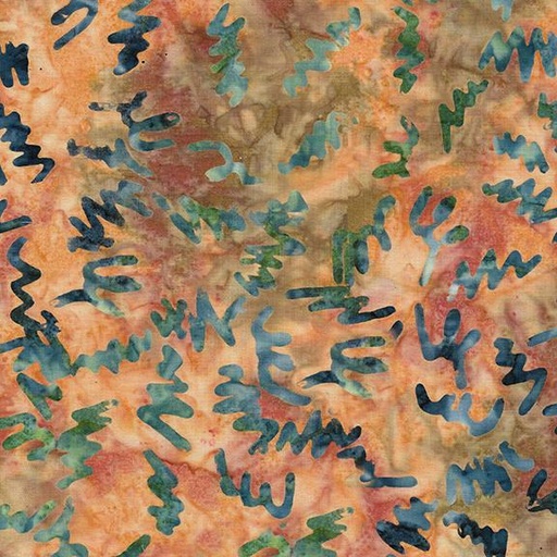[822306805] Spiral Doodles-Multi Orange Brown Citrine