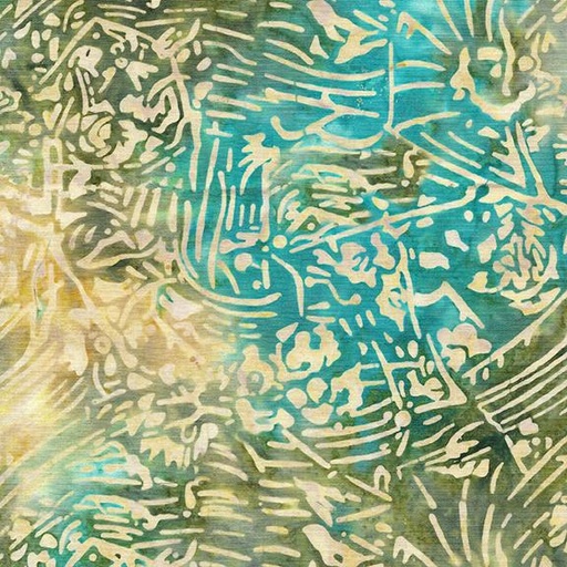 [522301851] Floral Vines-Multi Turquoise Green